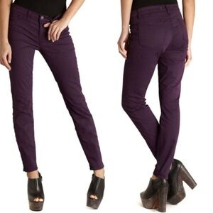 J Brand Women's Deep Purple Skinny Pants